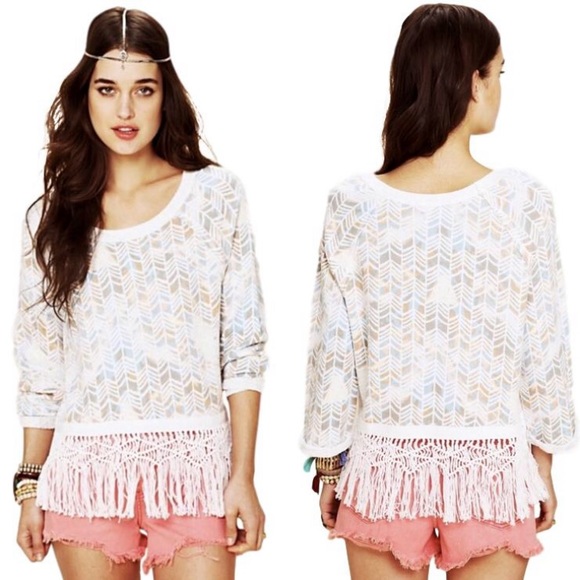 Free People Tassel Baha Top - Picture 2 of 6